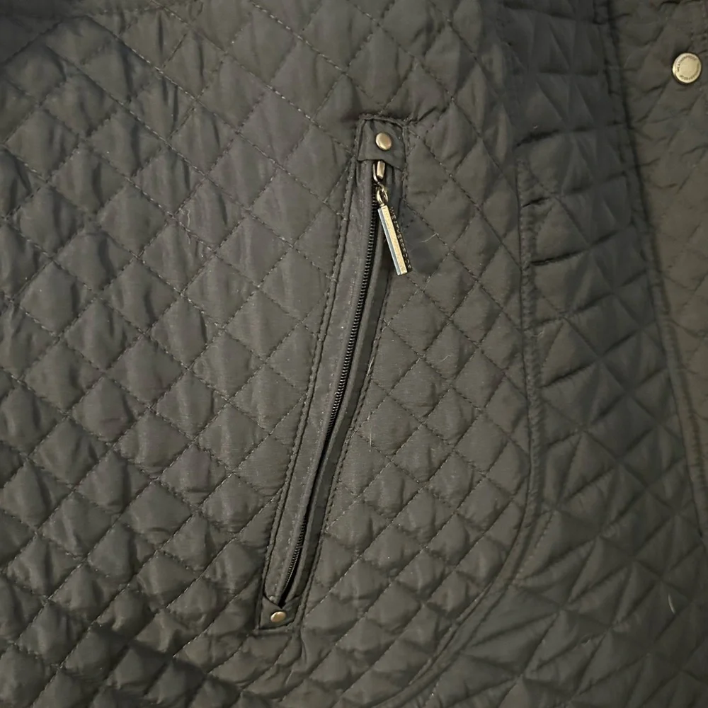 Weatherproof Quilted Navy Puffer Coat - Picture 6 of 15